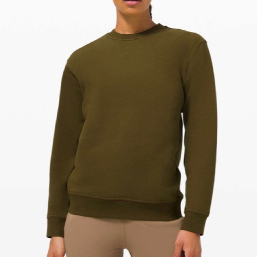 lululemon All Yours Crew Moss Green Size 6 NWT